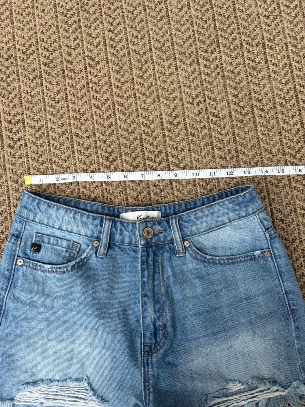 Kancan Denim High-Waist Shorts - Picture 6 of 6